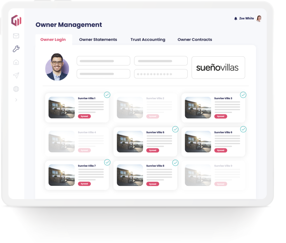 Owner Interface Manager Owner Management - GuestWisely
