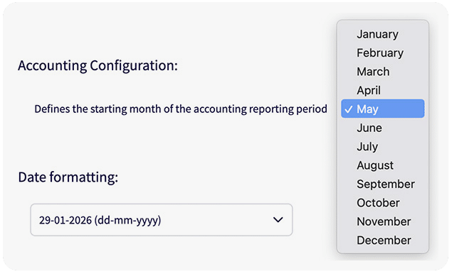 accounting configuration