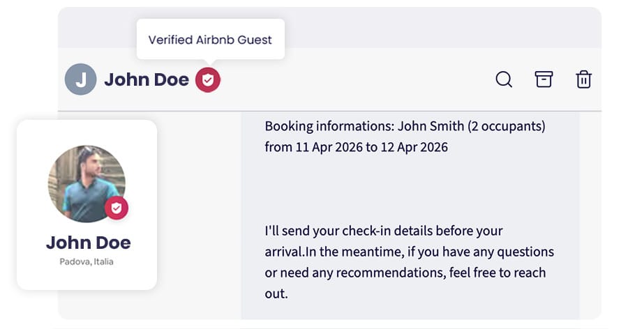 Airbnb verification status
